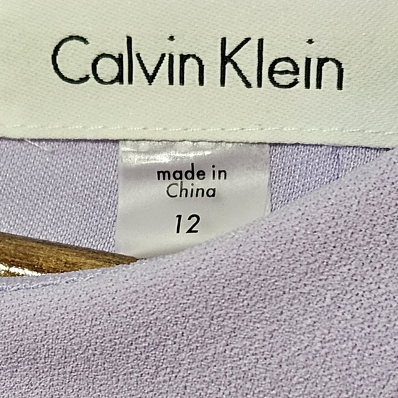 Calvin Klein Desinger Orchid Lilac‎ Cold Shoulder Cocktail Dress Nordstrom 12 - Picture 7 of 7